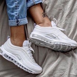 All White Nike Airmax 97